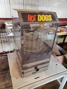 lot 371 image: WEINER GO ROUND commercial hot dog cooker