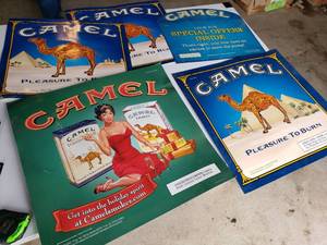 lot 376 image: CAMEL retail posters
