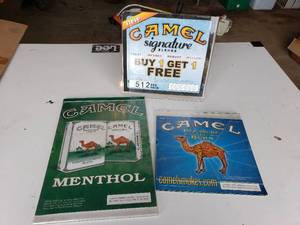 lot 377 image: CAMEL cigarette store posters