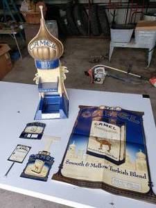 lot 379 image: CAMEL cigarette posters and 3D cardboard signage
