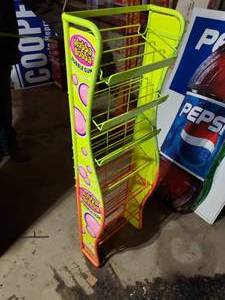 lot 396 image: HUBBA BUBBA retail gum display shelf