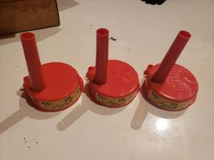 lot 438 image: NEW Vintage SEAL BEST oil spouts for old oil cans