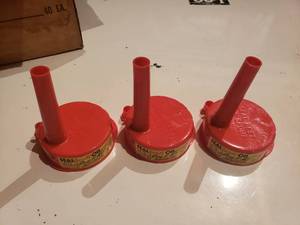 lot 439 image: NEW Vintage SEAL BEST oil spouts for old oil cans