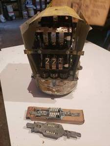 lot 441 image: vintage fuel pump  meter