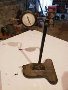 lot 449 image: antique radial run out gauge for tires