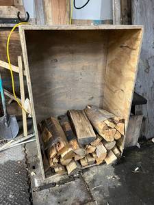 lot 12 image: Firewood in Wood Box