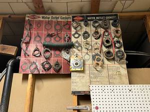 lot 118 image: Vintage Water Outlet Gaskets Displays & Contents