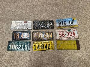 lot 119 image: Vintage License Plates