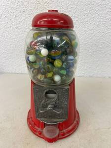 lot 6 image: Gumball Machine Full of Glass Marbles