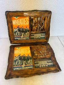 lot 36 image: 2 Wheaties MN Twins 1987 World Champions Clocks