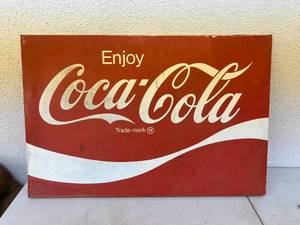 lot 70 image: Enjoy Coca-Cola Sign 24 x 36