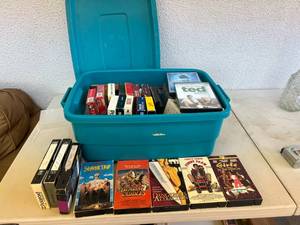 lot 124 image: Tote of VHS & DVD