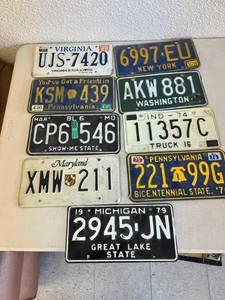 lot 207 image: License Plates
