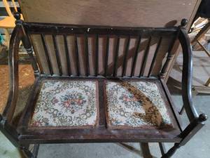 Antique bench seat