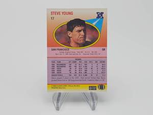 1990 Steve Young Autographed Fleer Football Card #17