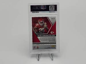 2020 Clyde Edwards-Helaire Rookie Mosaic Reactive Orange SSP Football Card PSA 9 Mint (Population 80)