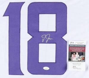 Justin Jefferson Minnesota Vikings Signed Away Pro Style Jersey JSA Certified