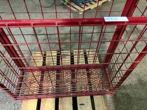 Calf Hauler Basket - Easy open Powder coated  46 long 14 wide 38.5 tall