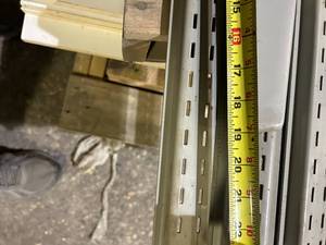 4 ft wood shelving  with brackets