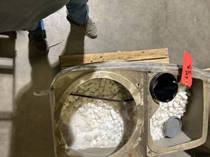 water softner and salt tank