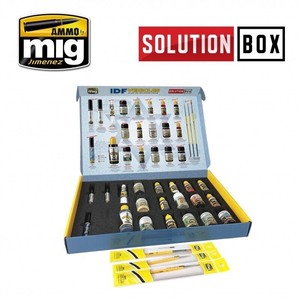 lot 43 image: AMM7701 AMMO by Mig Solutions Box - IDF Vehicles Colors and Weathering System
