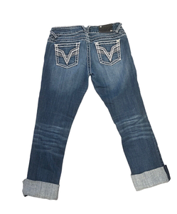 lot 79 image: VIGOSS THE CHELSEA CAPRI JEANS WOMENS SIZE 56 Medium Wash