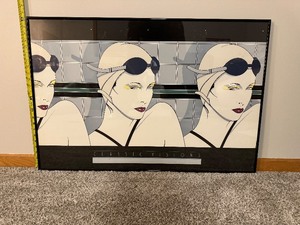 lot 115 image: PATRICK NAGEL- SWIMMERS POSTER FROM 1979 SIGNED