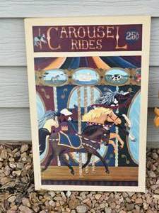 lot 37 image: Carousel Lovers Dcor Grouping