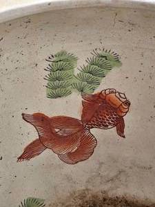 lot 13 image: Oriental Fishbowl Asian Planter
