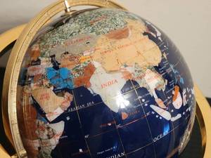lot 118 image: Awesome Geo Inlaid Desk Globe