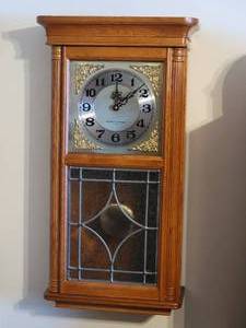 lot 23 image: Striking Pendulum Wall Clock by Seiko