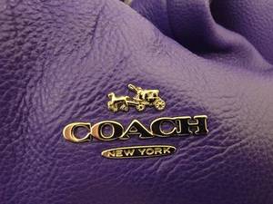 lot 15B image: Coach Vikings Purple Designer Womens Handbag