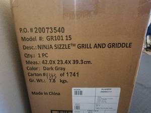 lot 78 image: NIB Ninja Sizzle Grill and Griddle GR10115