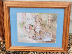 lot 112 image: Enchanting Carousel Fine Art Decor Print Set (4)