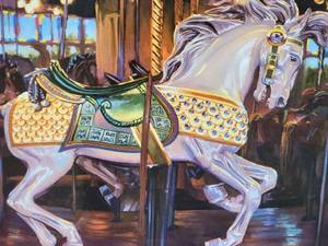 lot 93 image: Majestic Fine Art Print by Moss - Prancing Carousel