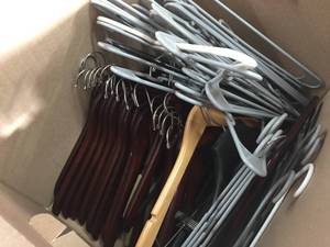 lot 41 image: Box of Clothes Hangers