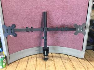 lot 88 image: Vivo Desk Mount Dual Monitor Stand