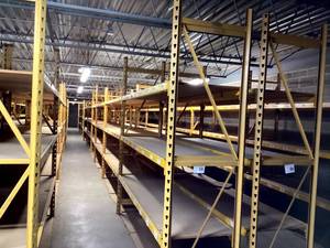 Industrial Shelves 30 x 9 x 9 Tall, 12 Sections