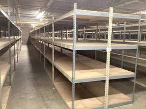 Industrial Tear Drop Shelves 30 x 6 x 8 Tall 24 Sections