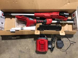 Toro Flex Force 60V Max 10 Inch Blade Cordless Electric Pole Saw with 3-Phase Brushless Motor & 3-Piece Pole Ideal for Cutting & Trimming Battery and Charger Included     Customer Returns See Pictures