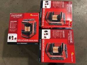 Lot of 3 Mr. Heater Buddy FLEX 11,000 BTU Radiant Propane Space Heater Customer Returns See Pictures