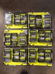 Lot of RYOBI Impact Driving Set (95-Piece) Customer Returns See Pictures