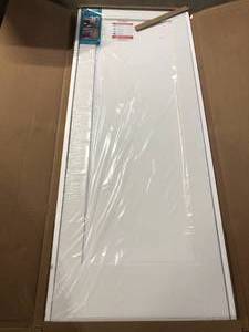 eightdoors 30 in. x 80 in. x 1-38 in. Shaker White Primed 1-Panel Solid Core Wood Interior Slab Door  Customer Returns See Pictures