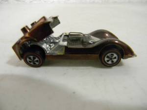 lot 4 image: Vintage 1968 Hot Wheels Redline Chaparral 2G SPECTRA BROWN BRONZE BLACK INTERIOR - PAINT NICE PRETTY CLEAN WHEELS STRAIGHT - AWESOME, VERY COOL PIECE - SEE PICTURES