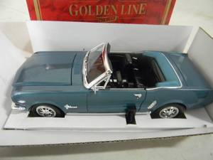 lot 15 image: MIRA GOLDEN LINE 118 SCALE DIE-CAST - 1964 12 MUSTANG CONVERTIBLE - AWESOME PIECE - NEW IN BOX - SEE PICTURES