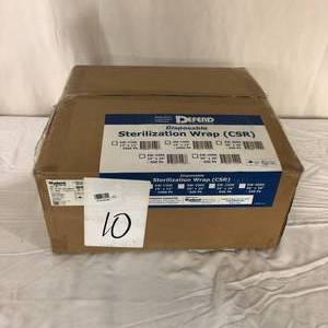 lot 12 image: 1 Case (1000 each) NEW Defend by Mydent International SW-1500 15 x 15 Disposable Sterilization Wrap CSR