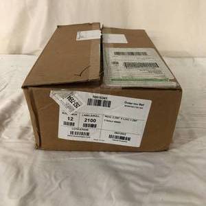 lot 48 image: 1 Case (12 rolls per case) NEW Zebra Z-Select 4000D 10015341 Direct Thermal Permanent Adhesive Paper Labels (open box)