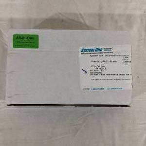 lot 92 image: 1 Case (24 rolls) NEW System One L22-2157 Synthetic All-In-One Sterilization Labels