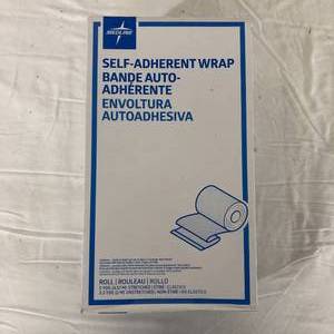 lot 80 image: 1 Case (36 each) NEW Medline PRM088002 2 x 5yd Non-Sterile Self-Adherent Cohesive Bandage Wrap -Helps hold bandages in place, keep IVs stable, and provide compression to sprains and strains