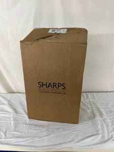 lot 120 image: NEW In Open Box Sharps Compliance 87705 12-Gallon Container With Lid Foot Pedal TakeAway Recycle System Trash Container